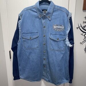 Biker‎ Design BIKETOBERFEST Daytona Beach 2008 Motorcycle Vest Sweatshirt Large